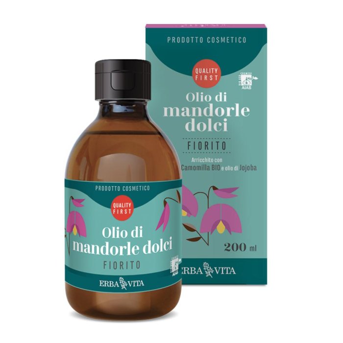 Erba Vita Oli di Mandorle Dolci - Olio di Mandorle Dolci Fiorito 200 ml