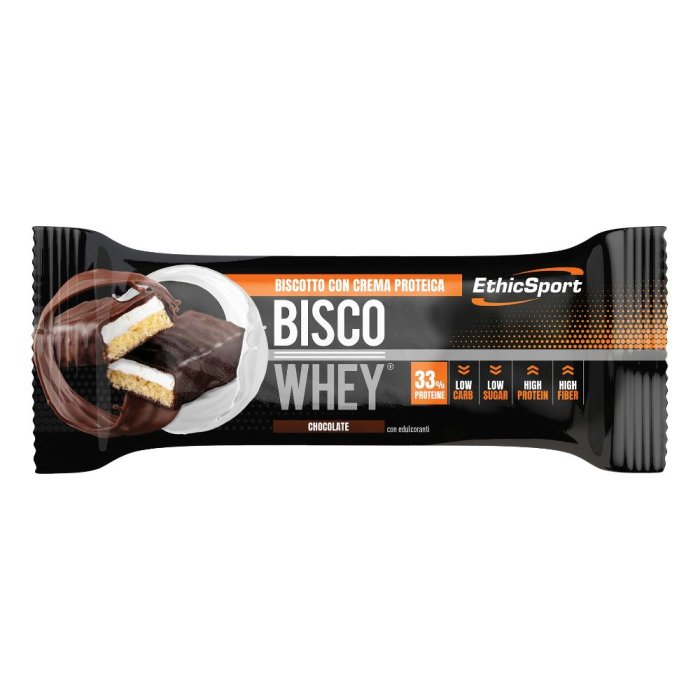 EthicSport Bisco Whey High Protein Bar Barretta Proteica Gusto Chocolate 40g