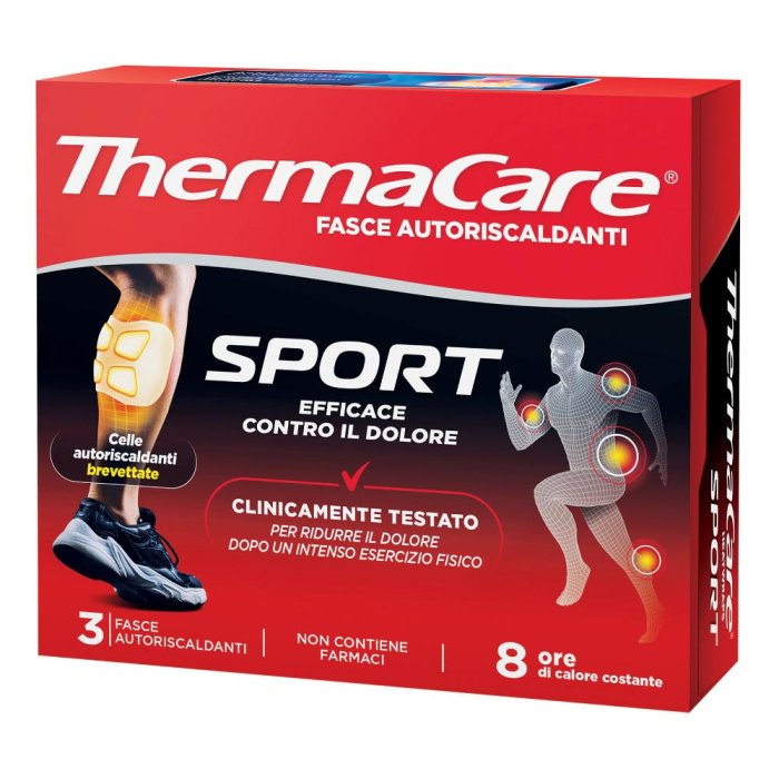 Thermacare Sport - Fasce autoriscaldanti 8h 3 pezzi