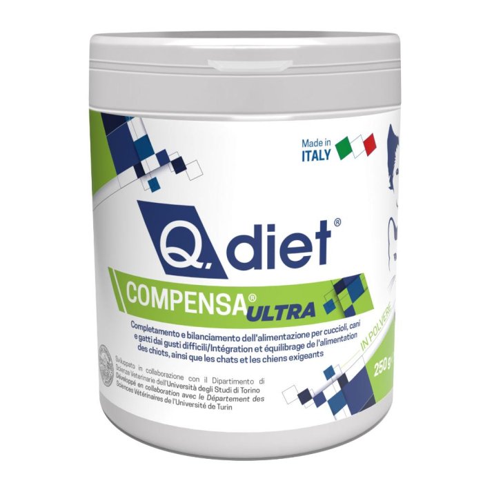 Q Diet Compensa Ultra Integratore Alimentare in Polvere 250 Grammi