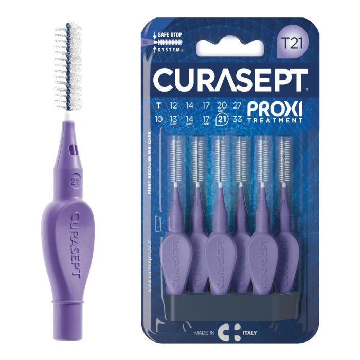 Curasept Proxi T21 Viola/purple 6 Pezzi