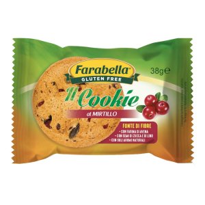 Farabella il Cookie al mirtillo biscotto senza glutine 50 g merenda e colazione