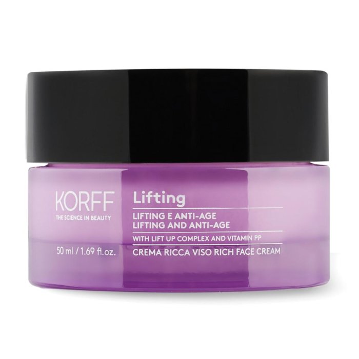 Korff Lifting - Crema Viso Ricca Anti-Età per Pelle Normale e Secca 50 ml