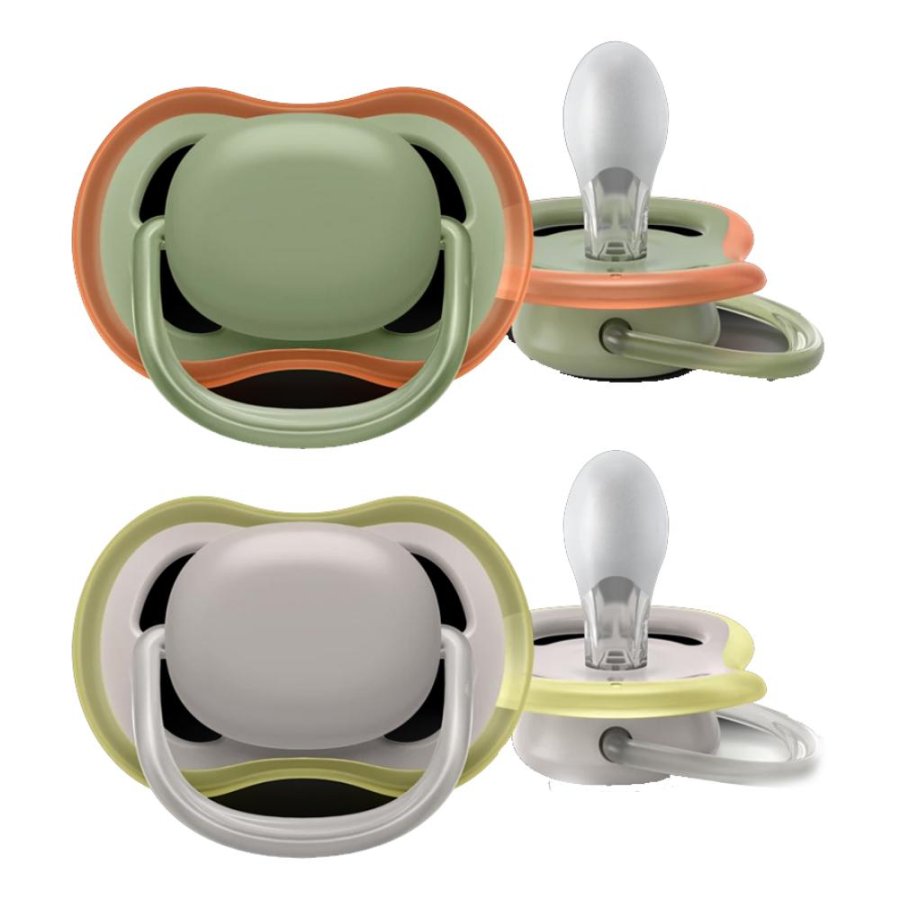 Avent succhietto Ultra Air 6-18 mesi neutro/dentizione - succhietto ortodontico extra aerato Avent succhietto Ultra Air 6-18 mesi neutro/dentizione - succhietto ortodontico extra aerato