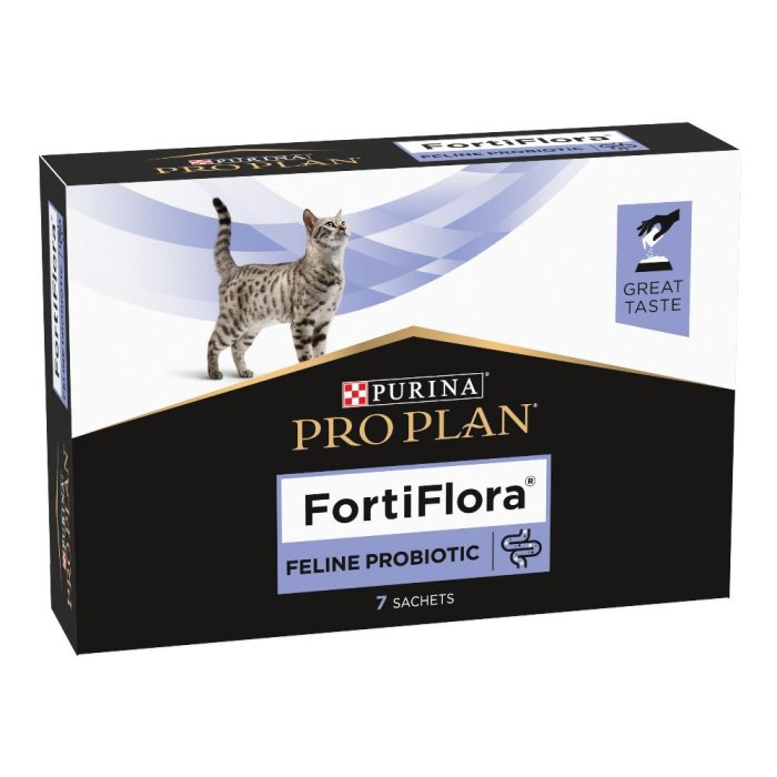 Purina Pro Plan Fortiflora Gatto Integratore Probiotico in Bustine per la Flora Intestinale del Gatto – Confezione da 7 Bustine
