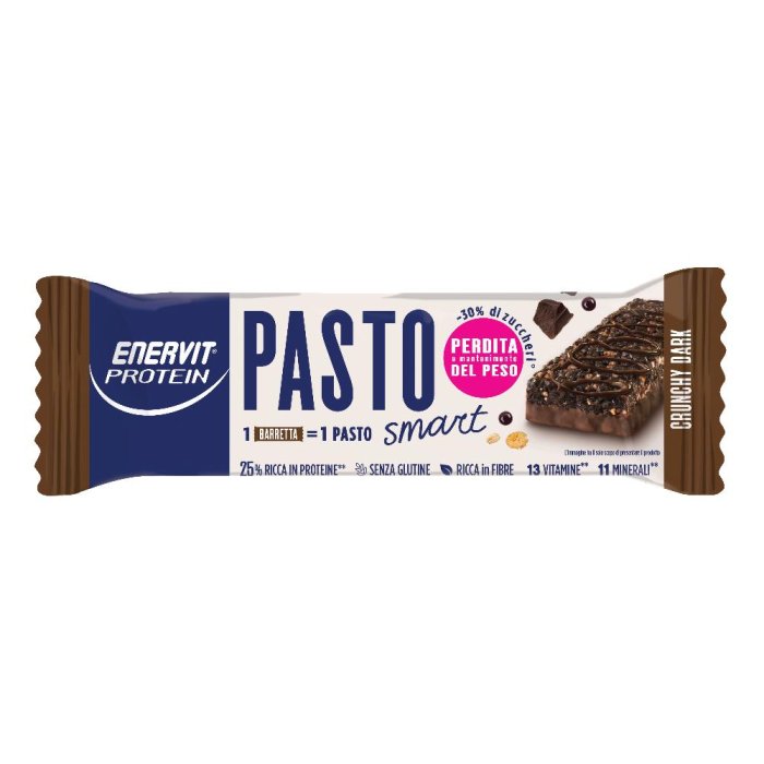 Enervit Protein - Pasto Smart Barretta Sostitutiva del Pasto Crunchy Dark 55g