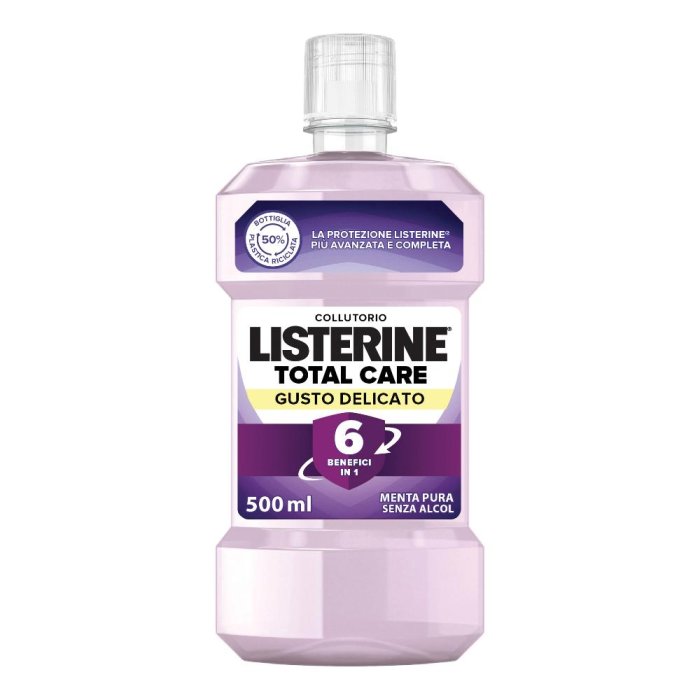 Listerine Collutorio Total Care Gusto Delicato Menta Pura 500 ml