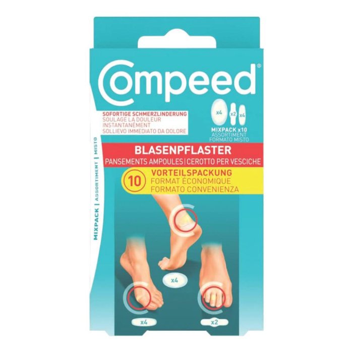 Compeed Cerotti per Vesciche Varie Misure 10 Pezzi