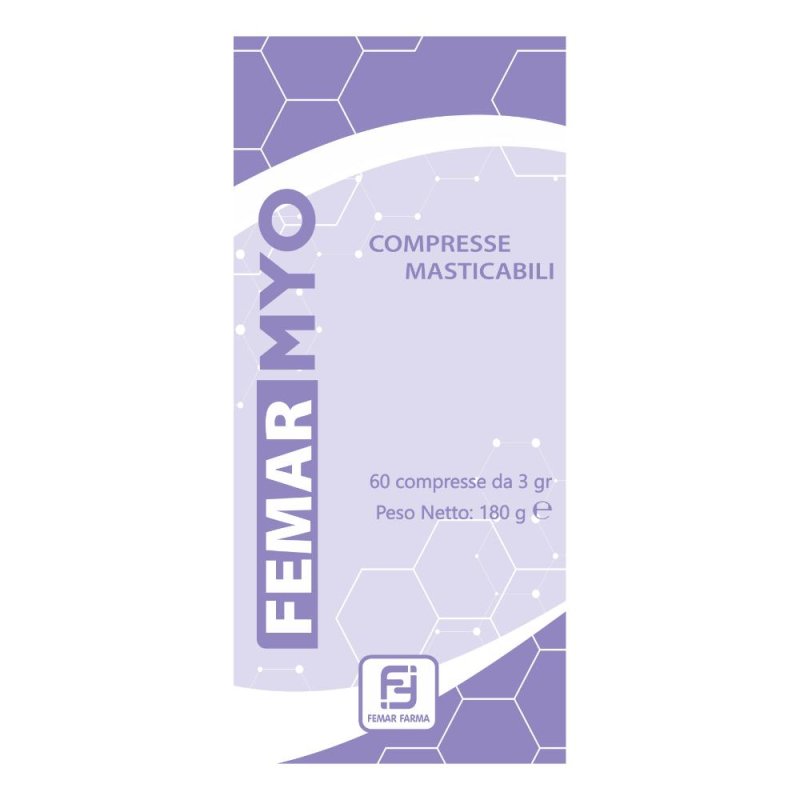 Femar Myo Integratore Donna per Fertilità e Benessere del Ciclo, 60 Compresse Masticabili (60 cpr)