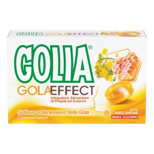 Golia Gola Effect Integratore Alimentare per la gola Limone Miele 16 caramelle
