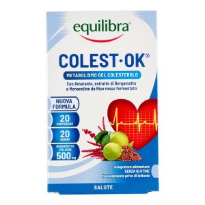 Equilibra Colest Ok Integratore Metabolismo del Colesterolo 20 Compresse