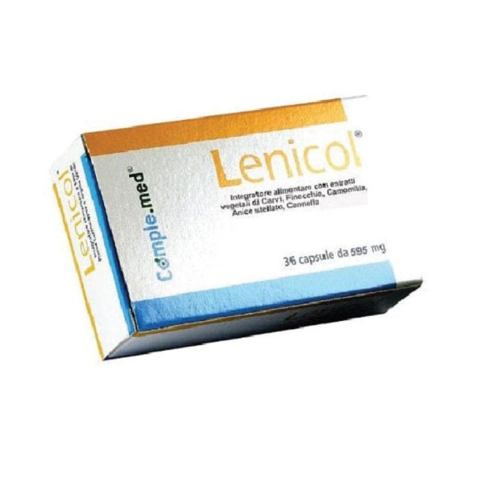 Lenicol 36 Capsule Integratore Alimentare per Benessere Intestinale e Regolarità della Flora