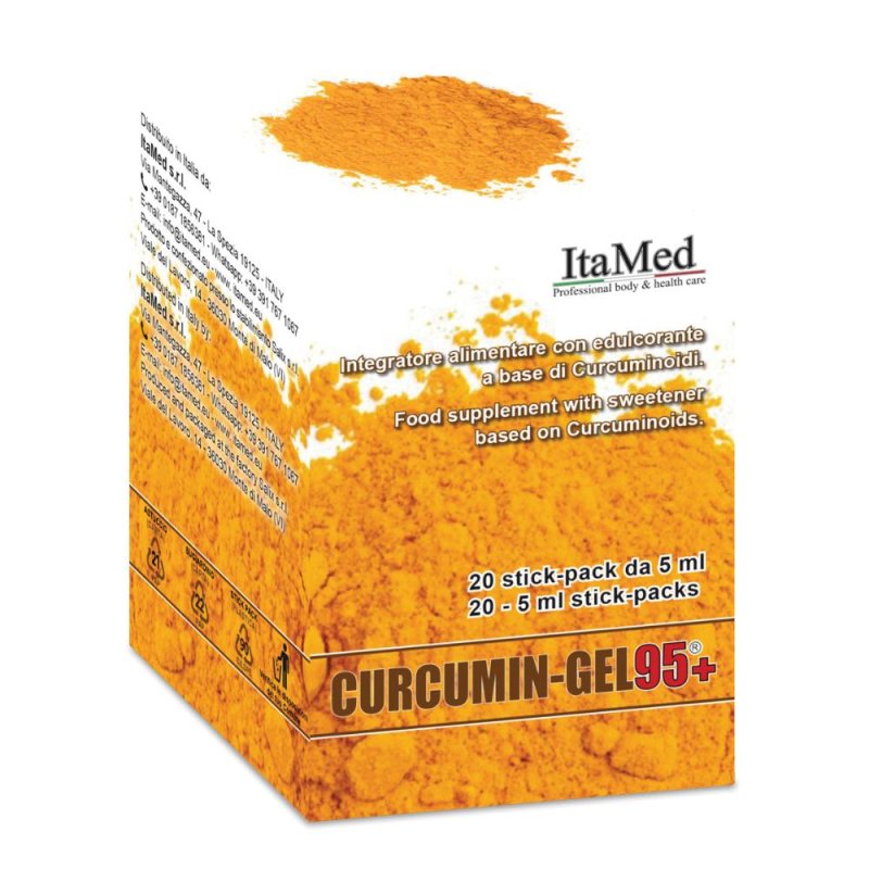 Curcumin Gel 95+ 20 stick - integratore in stick con curcumina ad alto assorbimento