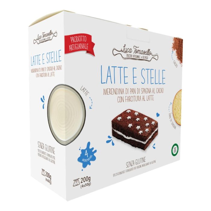 Merendine Latte e Stelle  Luca Tomasello senza glutine 50x4 gr