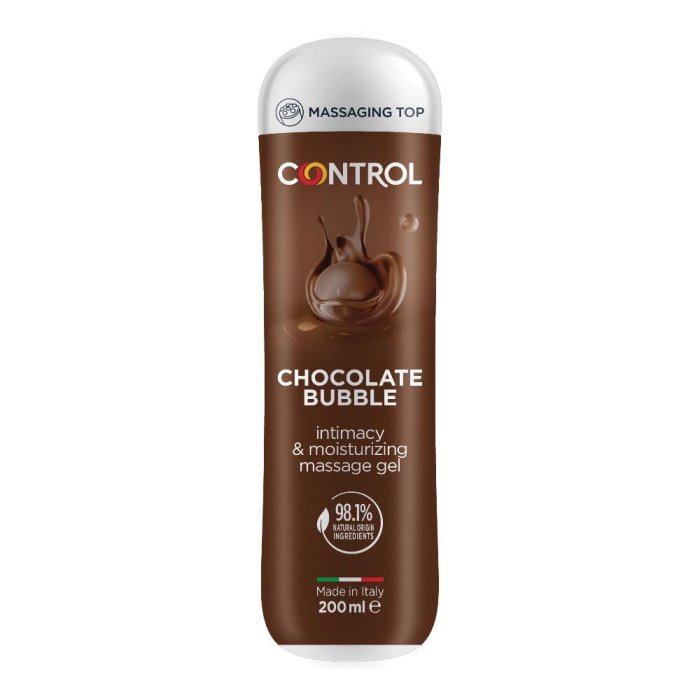 Control Chocolate Bubble - Gel Ultrasensoriale per Massaggi Intimi al Gusto Cioccolato - 200ml