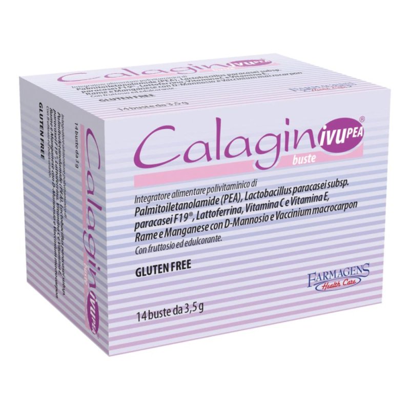 Calagin IVU PEA Integratore Alimentare per il Benessere delle Vie Urinarie 14 Bustine