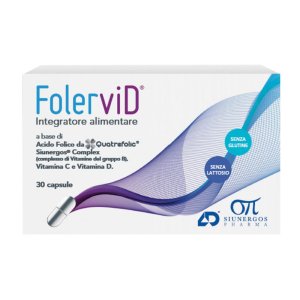 Folervid Integratore Alimentare 30 Capsule – Complesso di Vitamine del Gruppo B con Acido Folico per Energia e Benessere del Sistema Nervoso