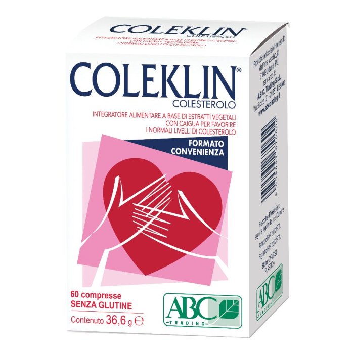 Coleklin Colesterolo Integratore in Compresse 60 pezzi per il Controllo del Colesterolo