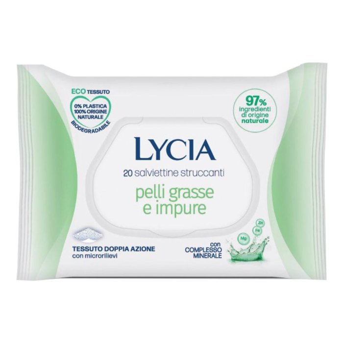 Sodalco Lycia Salviettine Struccanti Pelli Grasse E Impure 20 Pezzi