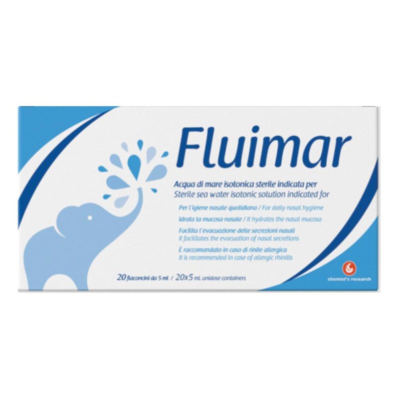 Fluimar 20 fiale 5 ml - soluzione per aerosol e igiene delle vie respiratorie Fluimar 20 fiale 5 ml - soluzione per aerosol e igiene delle vie respiratorie