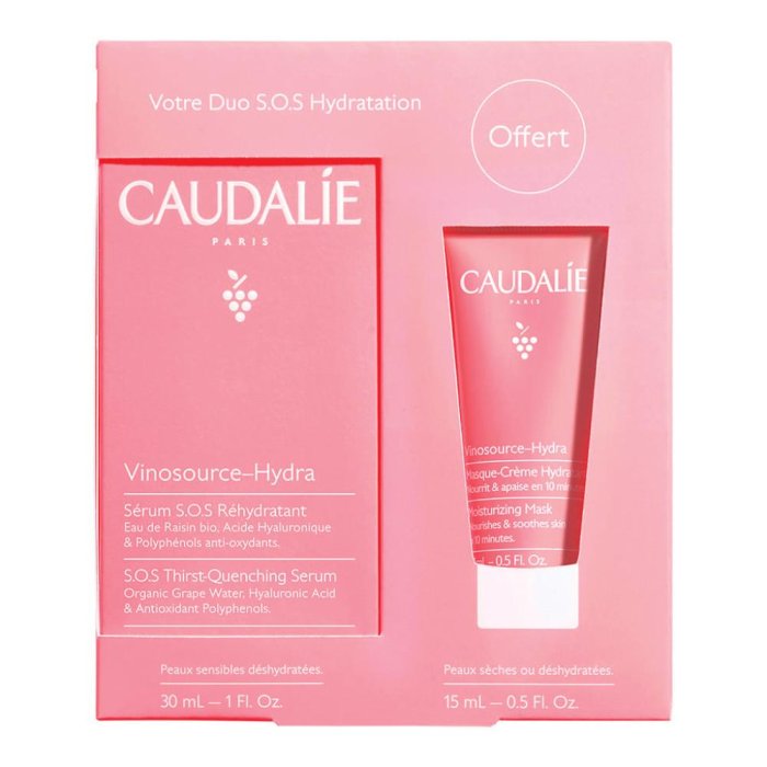 Caudalie Vinosource-Hydra Duo S.O.S Idratazione Siero + Maschera in regalo