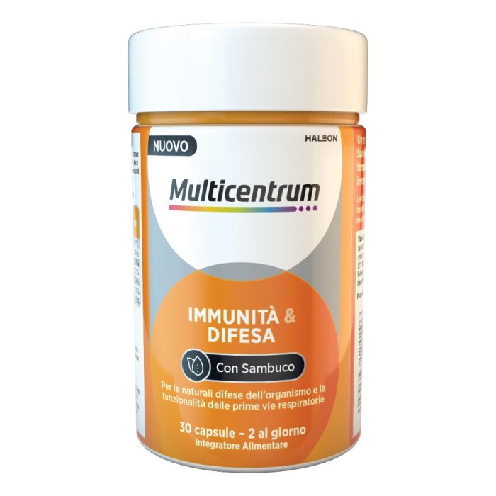 Multicentrum Immunità & Difesa Con Sambuco - Integratore Alimentare - 30 Compresse