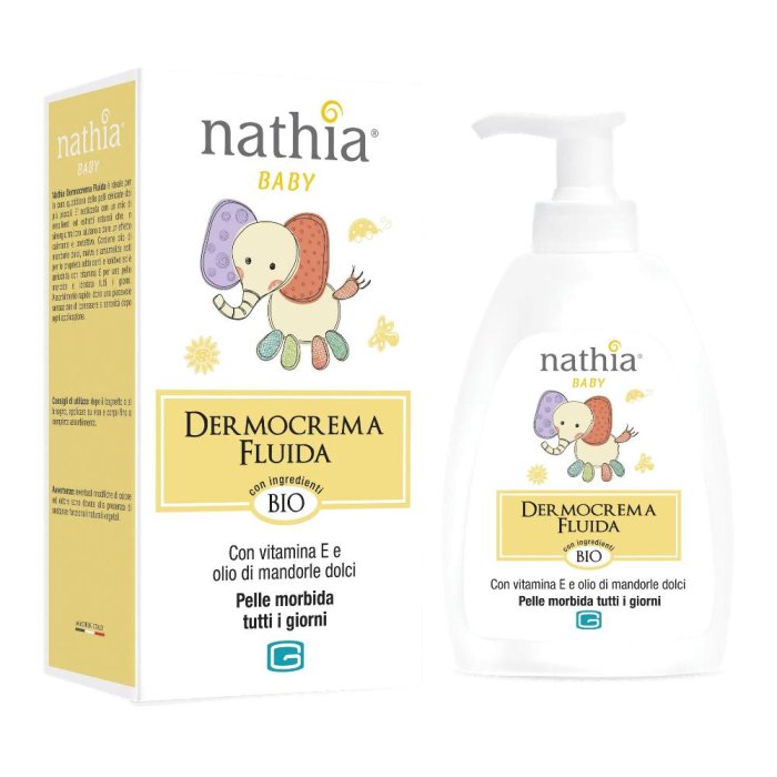 Nathia Baby Dermocrema 300 ml Crema Dermoprotettiva Lenitiva per Pelle Delicata di Neonati e Bambini