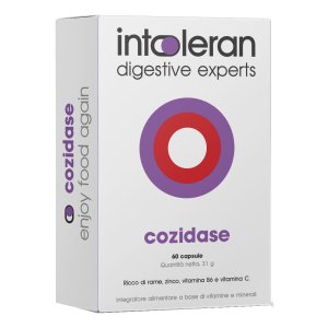 Intoleran Cozidase 60 Capsule Integratore Alimentare con Rame e Zinco per Intolleranza all’Istamina e Supporto Enzima DAO