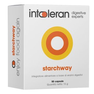 Intoleran Starchway 50 Capsule Integratore Enzimatico Digestivo per Intolleranza ad Amidi e Zuccheri