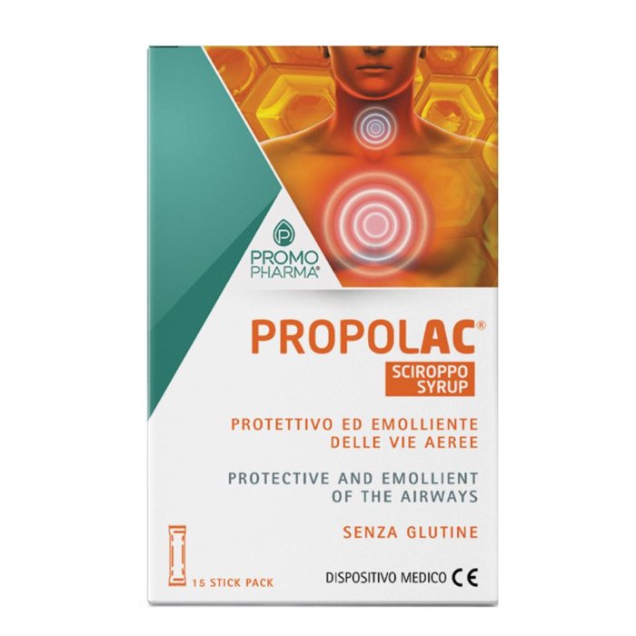 Propol AC sciroppo 15 stick - sciroppo alla propoli in stick pack per gola e vie respiratorie
