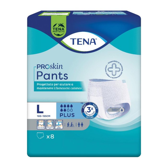 Tena Pants Super Pannoloni Mutandine Assorbenti Taglia L 10 Pezzi
