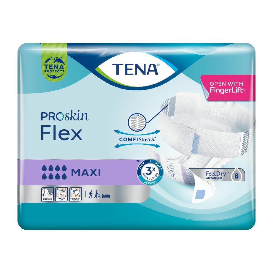 Tena Flex Maxi S 22 pezzi 730453 - pannoloni a cintura per incontinenza grave