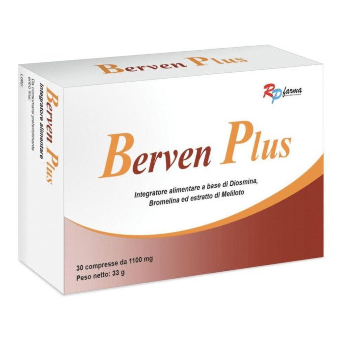 Berven Plus Integratore per la Circolazione Venosa e Gambe Leggere 30 Compresse