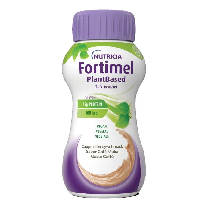 Nutricia Fortimel PlantBased Energy Supplemento Nutrizionale Ipercalorico Normoproteico Gusto Caffè 4x200 ml