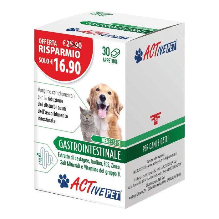 Active Pet Gastrointestinale 30 Compresse