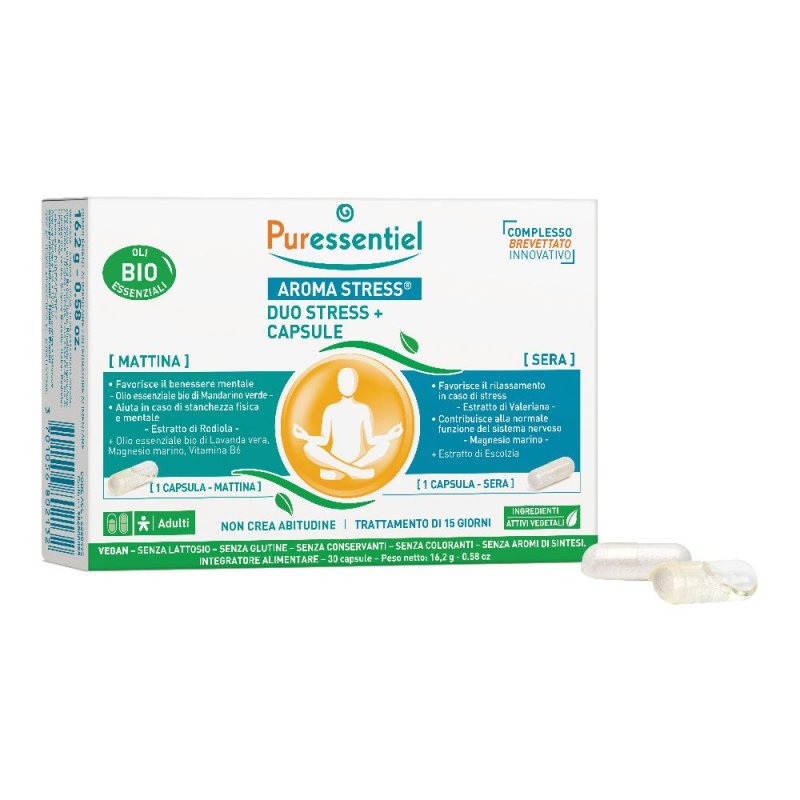 Capsule Duo Stress Plus 30 capsule - integratore per stress stanchezza e tono dellumore