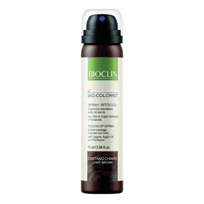 BioClin Bio-Colorist - Spray Ritocco colore Castano Chiaro 75ml