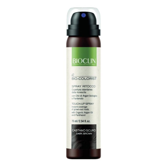 BioClin Bio-Colorist - Spray Ritocco colore Castano Scuro 75ml