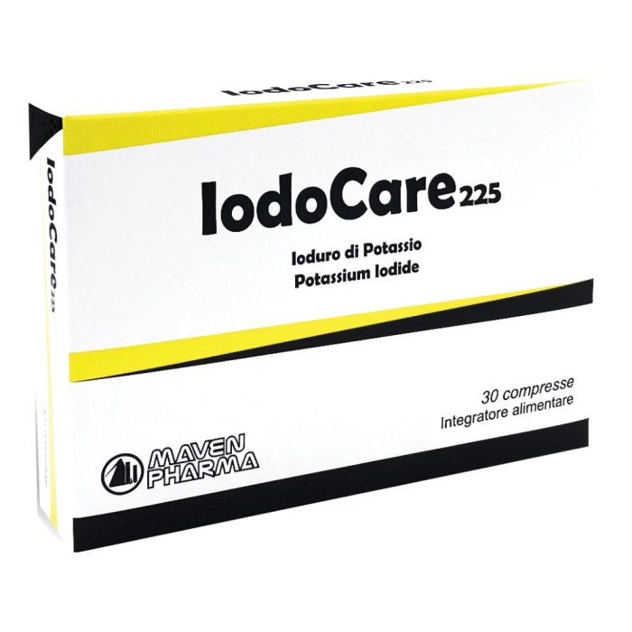 Iodocare 225 integratore iodio 30 compresse da 700 mg per funzione tiroidea