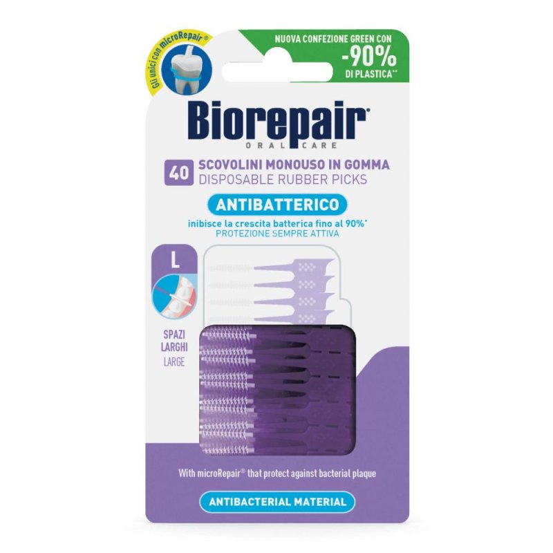 Biorepair Soft Pick Large Scovolino Interdentale Spazi Larghi 40 scovolini
