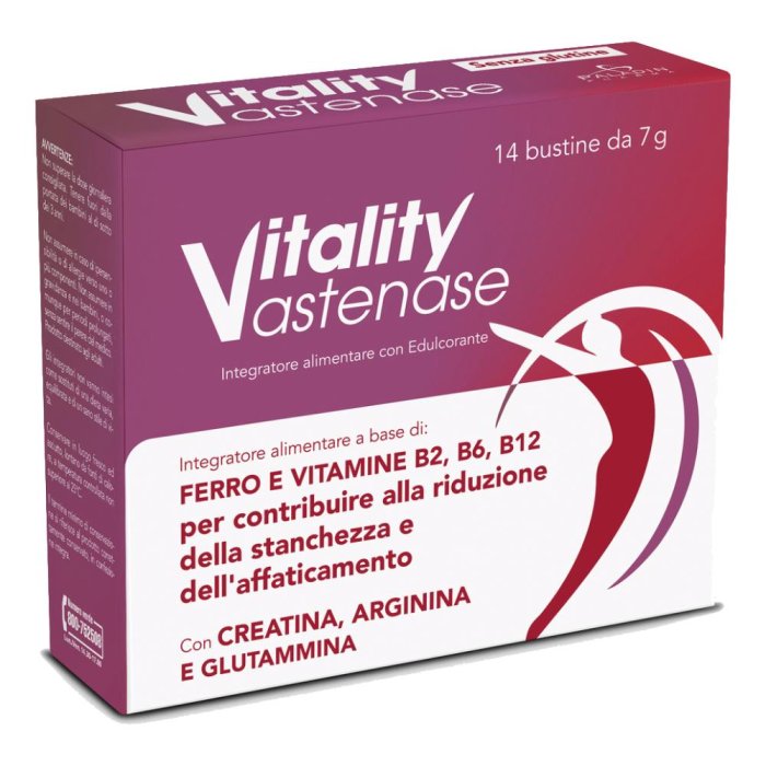 Paladin Pharma Vitality - Astenase Integratore gusto Frutti di Bosco, 14 bustine