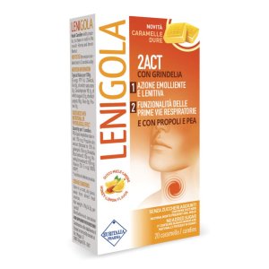 Lenigola 2ACT Caramelle dure con Grindelia ad azione emolliente 20 caramelle
