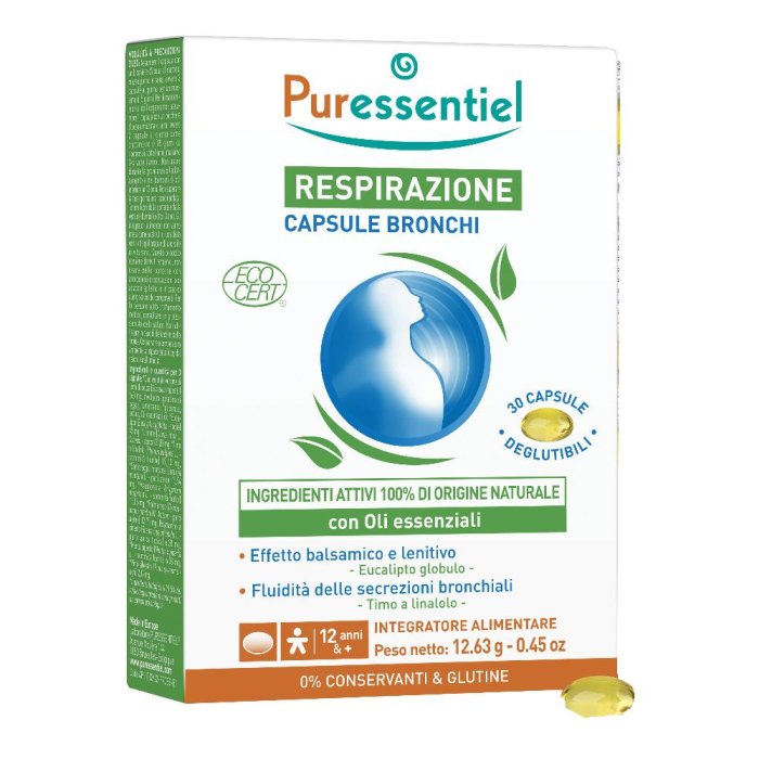 Puressentiel Respirazione - Capsule Bronchi Effetto Balsamico 30 Capsule