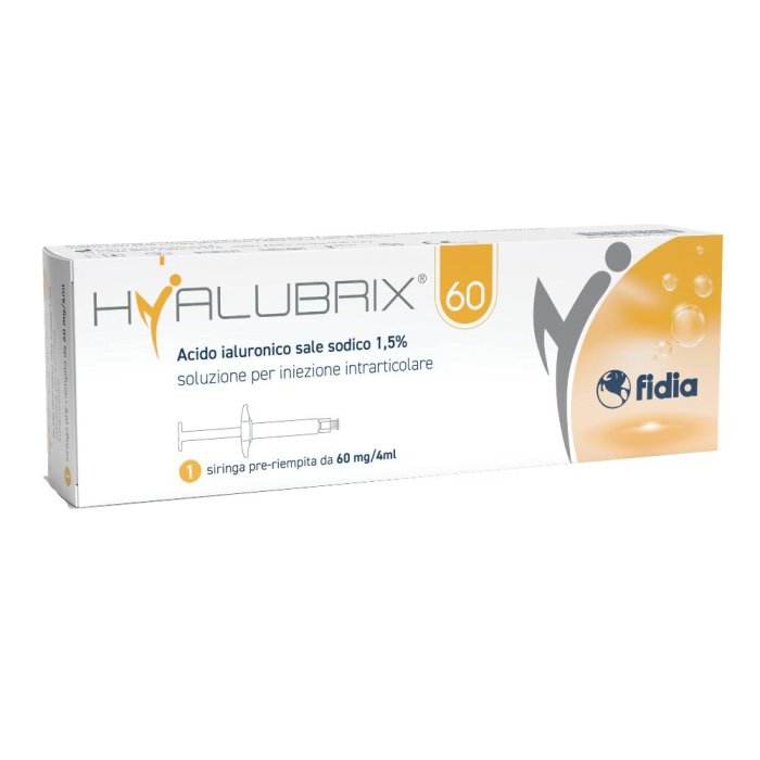 Hyalubrix  Siringa intra-articolare 60 acido ialuronico 1,5% 60 mg 4 ml 