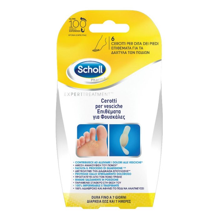 Scholl Cerotti Vesciche Dita Dei Piedi 6 Pezzi