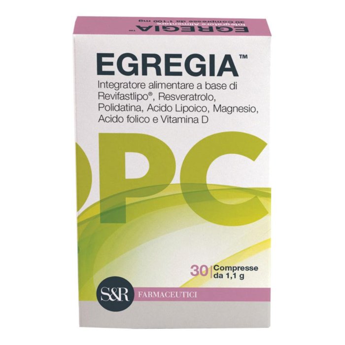 Egregia integratore con resveratrolo, polidatina e acido lipoico 30 compresse