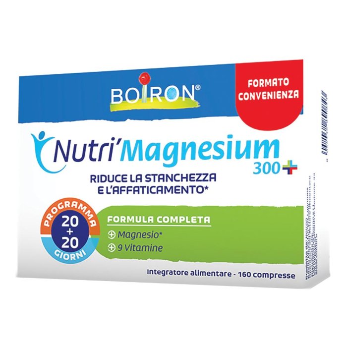 Boiron Nutri'Magnesium 300+ Integratore Stanchezza e Affaticamento 160Compresse