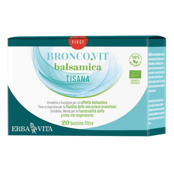 Erba Vita Respirando - Bronco.Vit Tisana Balsamica Biologica 12 Bustine