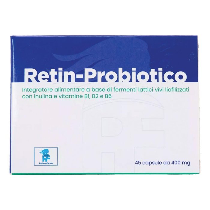 Retin probiotico Integratore Alimentare con Fermenti Lattici Vivi Liofilizzati e Vitamine B 45 capsule 
