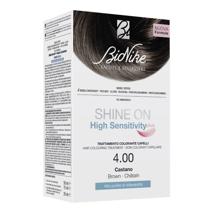 Shine On Colorazione Capelli Castano 4 – Tinta Professionale Lunga Durata Effetto Shine per Capelli Luminosi